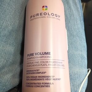 Pureology Pure Volume Shampoo 1 Liter- Pale Pink Bottle